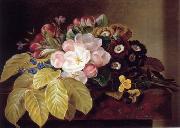 unknow artist Floral, beautiful classical still life of flowers.037 oil on canvas